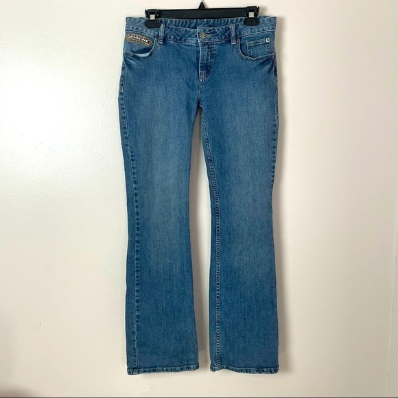 Harley-Davidson Boot Cut Jeans Antler Pocket Detail Size 6 - Picture 1 of 11